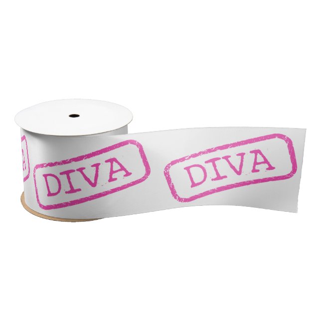 DIVA Stamped Ribbon Satin Ribbon (Spool)