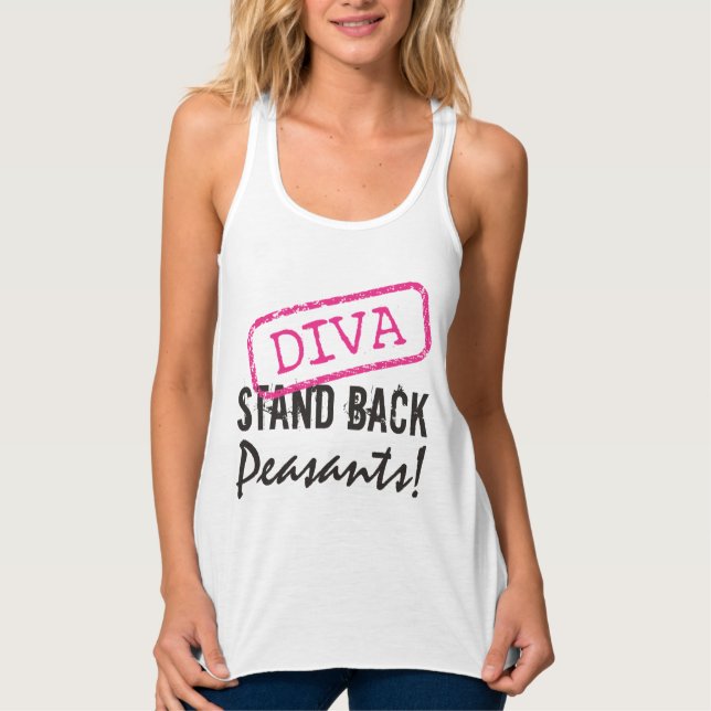 "DIVA - STAND BACK Peasants!" Singlet (Front)