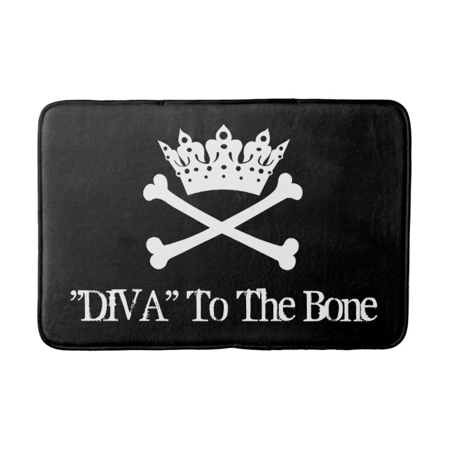 "DIVA" To The Bone Bath Mat (Front)