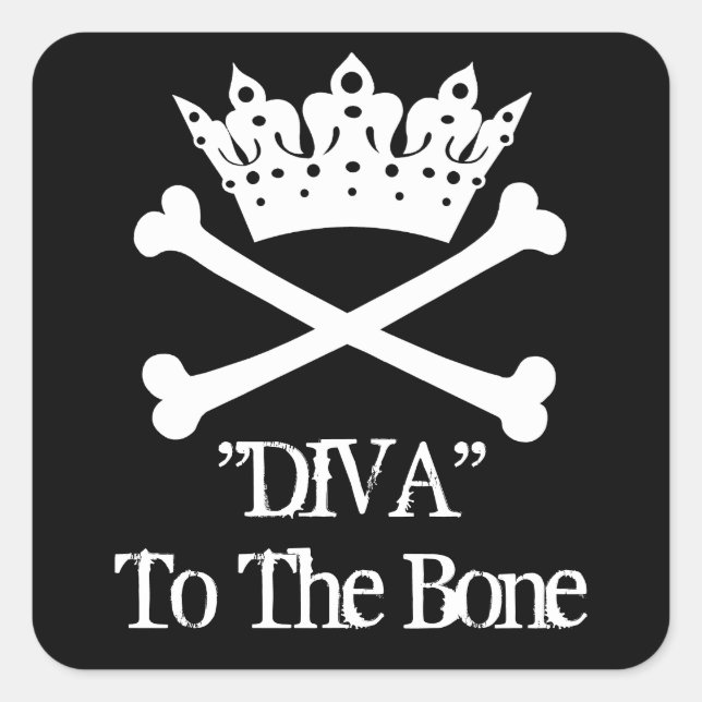 "Diva to the Bone!" Stickers (Front)