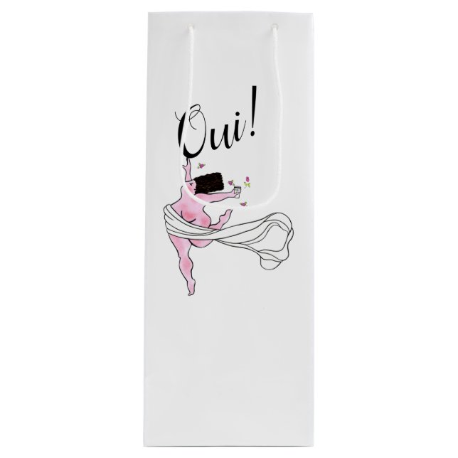"Diva With Curves” Wine Gift Bag (Front)