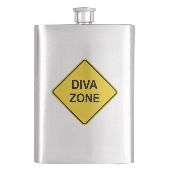 Diva Zone Hip Flask (Front)