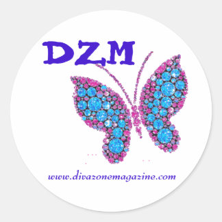 DIVA ZONE Show Off Classic Round Sticker