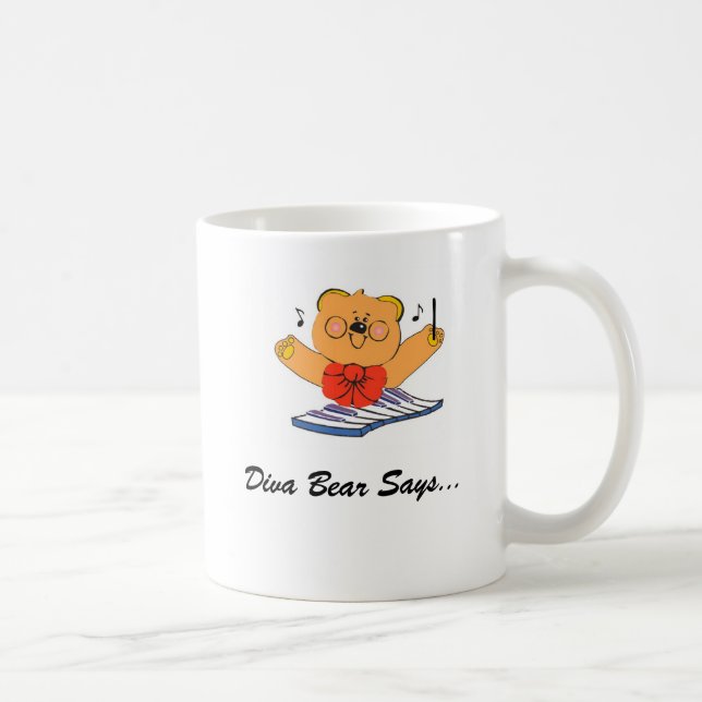 DivaBear Conducting Coffee Mug (Right)