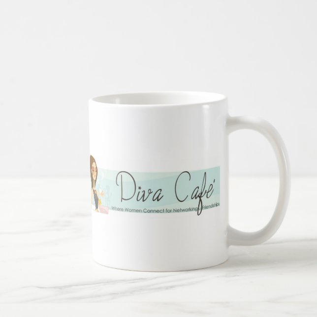 DivaCafeHeader1 Coffee Mug (Right)
