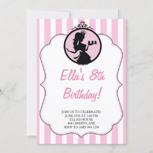 Divalicious Princess Birthday Party Invitations