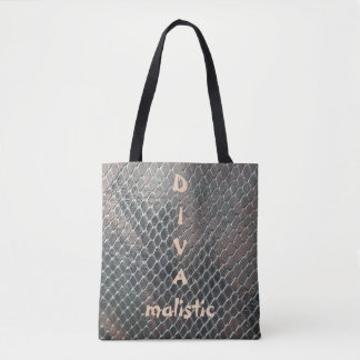 DIVAmalistic Multicolor Snakeskin Print Tote Bag