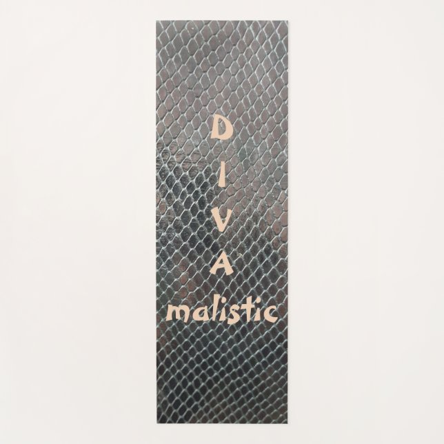 DIVAmalistic Multicolor Snakeskin Print Yoga Mat (Front)