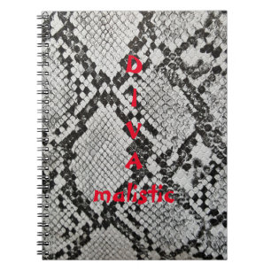 DIVAmalistic Snakeskin Print Notebook