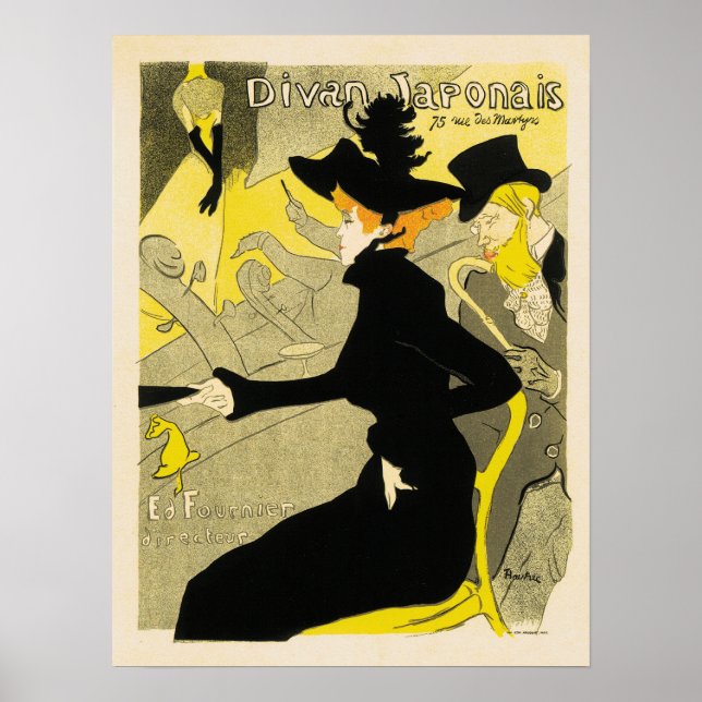 DIVAN JAPONAIS 1894 Henri Toulouse Lautrec French Poster (Front)