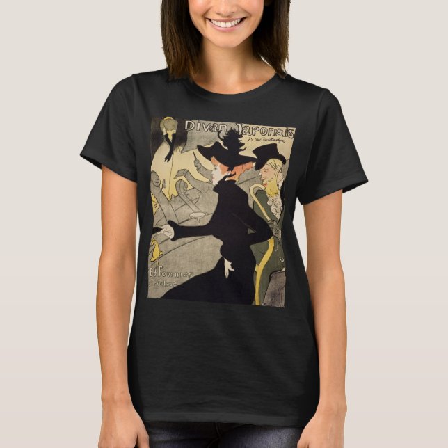 Divan Japonais Toulouse-Lautrec Vintage Art T-Shirt (Front)