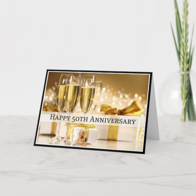 Diva's Happy 50th Anniversary Card (Front)