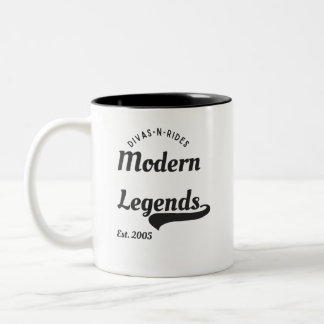 Divas-N-Rides Modern Legends Short Sleeve T-Shirt Two-Tone Coffee Mug