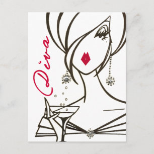 Divas Rule! postcard - Customised