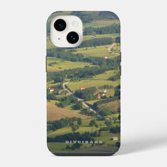 Divcibare green iPhone case (Back)