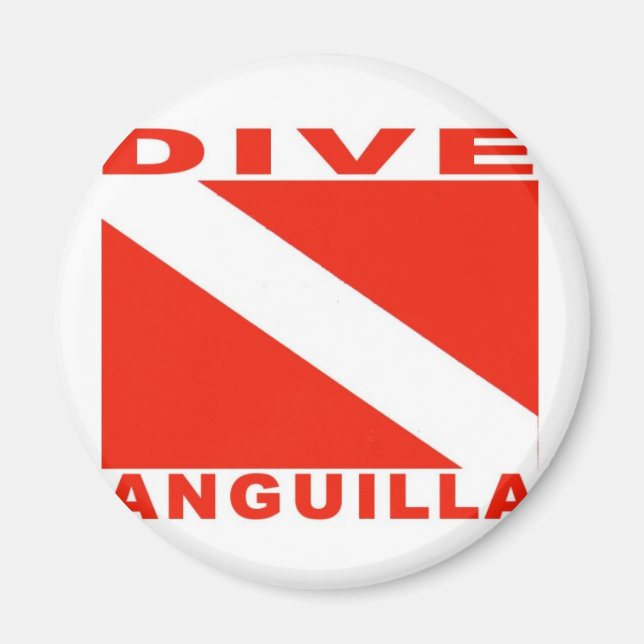 Dive Anguilla Magnet (Front)