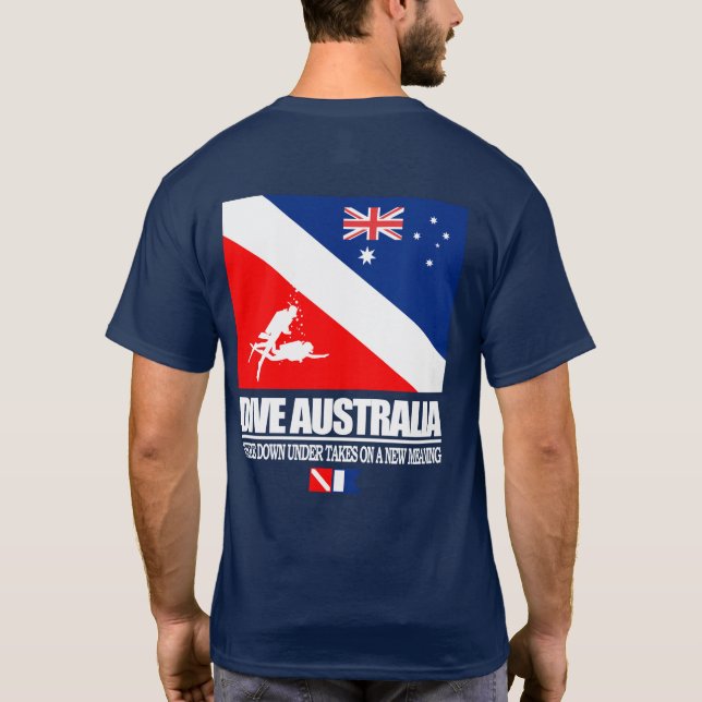 Dive Australia (sq) T-Shirt (Back)
