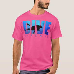 Dive Bahamas Beach Sharks Scuba Diver Reef Diving T-Shirt