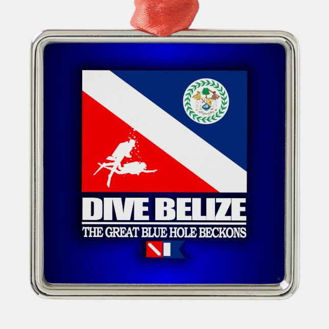Dive Belise Metal Tree Decoration (Front)