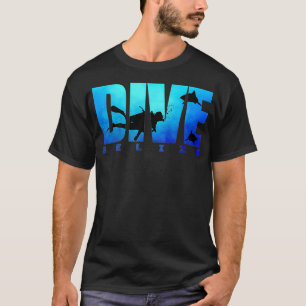 DIVE BELIZE Sharks Scuba Diver Reef Freediving Sno T-Shirt