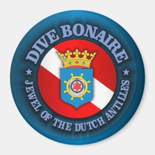 Dive Bonaire (rd) Magnet