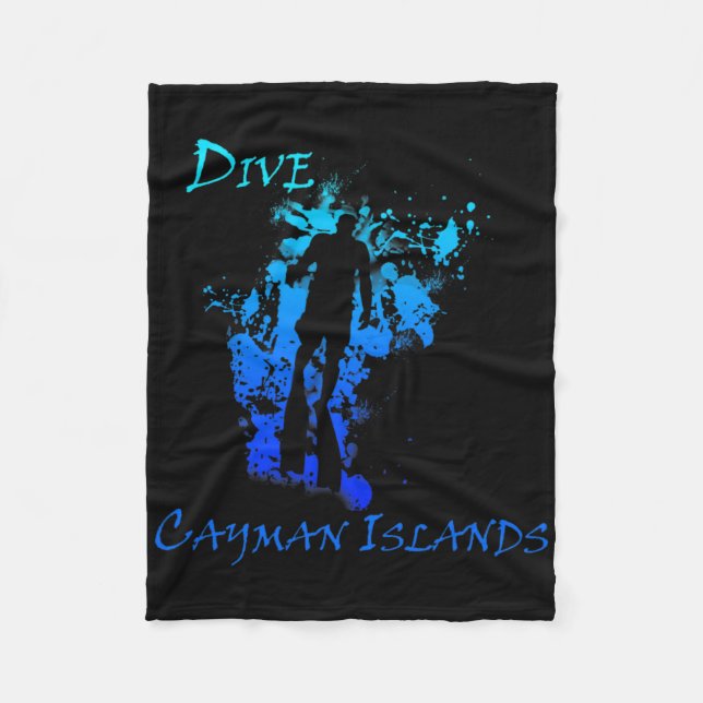 Dive Cayman Islands  Fleece Blanket (Front)