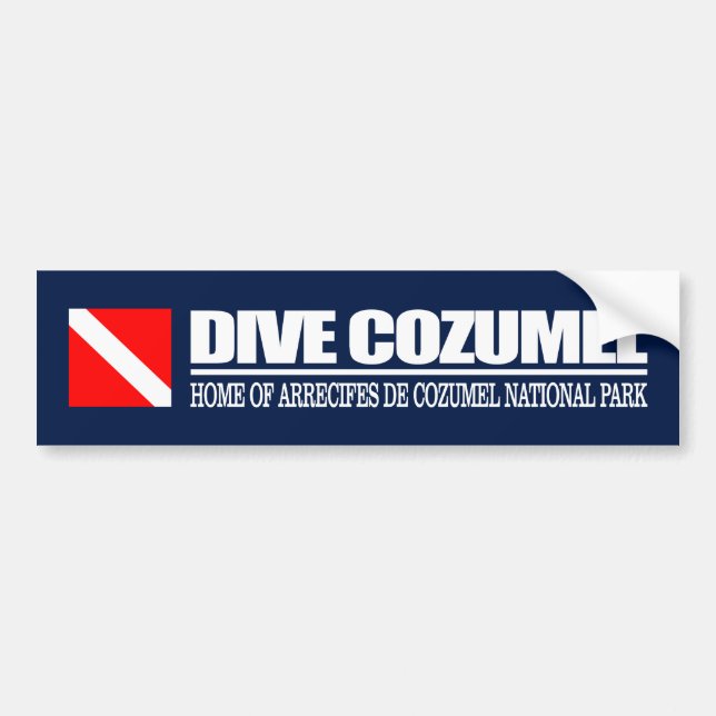 Dive Cozumel DF2 Bumper Sticker (Front)