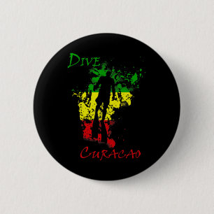 Dive Curacao 6 Cm Round Badge