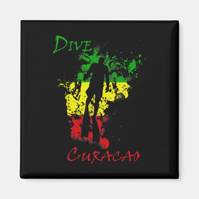 Dive Curacao  Magnet (Front)