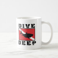Dive Deep Shark SCUBA Flag