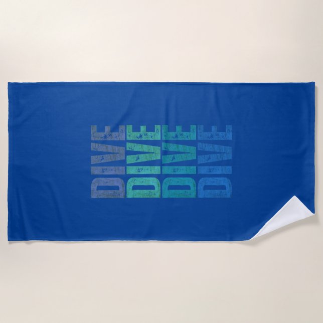 DIVE DIVE BEACH TOWEL (Front)