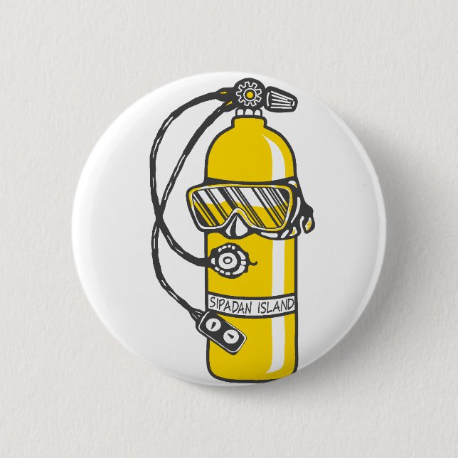 Dive Dive Dive 6 Cm Round Badge (Front)