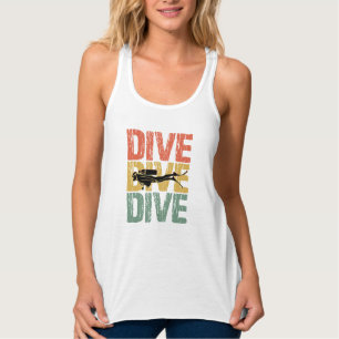 Dive Dive Dive - Scuba Diver Underwater Diving Singlet
