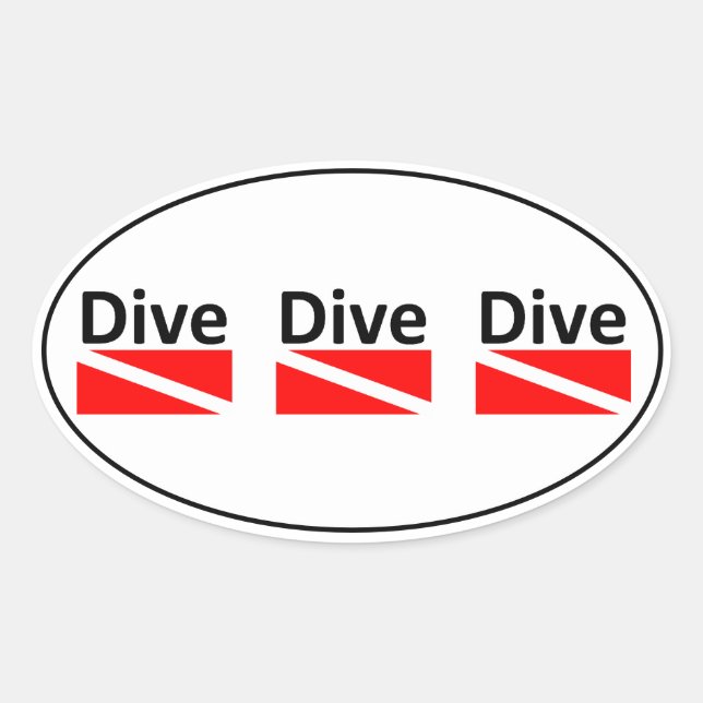 DIVE DIVE DIVE Sticker (Front)
