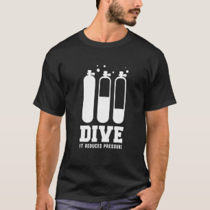 Dive Diver Scuba Diving Snorkel Underwater Ocean S T-Shirt