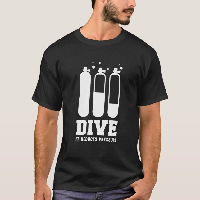 Dive Diver Scuba Diving Snorkel Underwater Ocean S T-Shirt (Front)