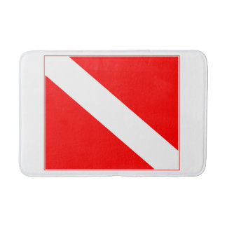 Dive flag bath mat