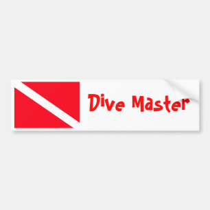 Dive Flag Bumper Sticker