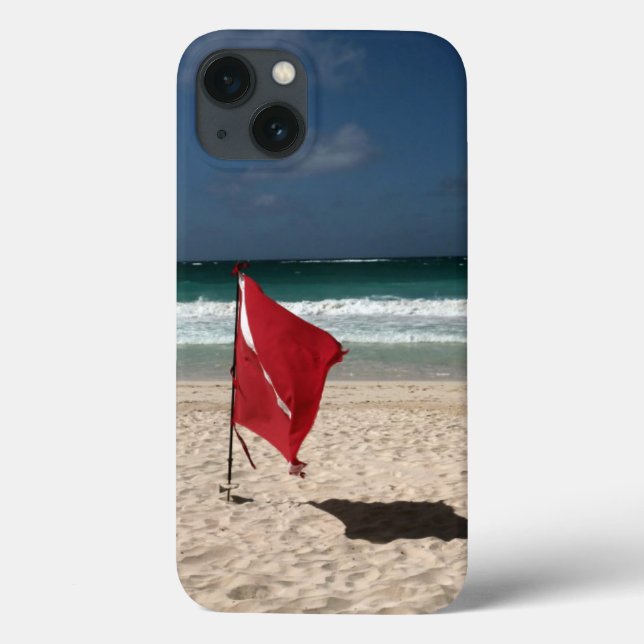 Dive Flag on the Beach Case-Mate iPhone Case (Back)