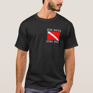 Dive Flag Open Water Diver Down Scuba Diving Divem T-Shirt