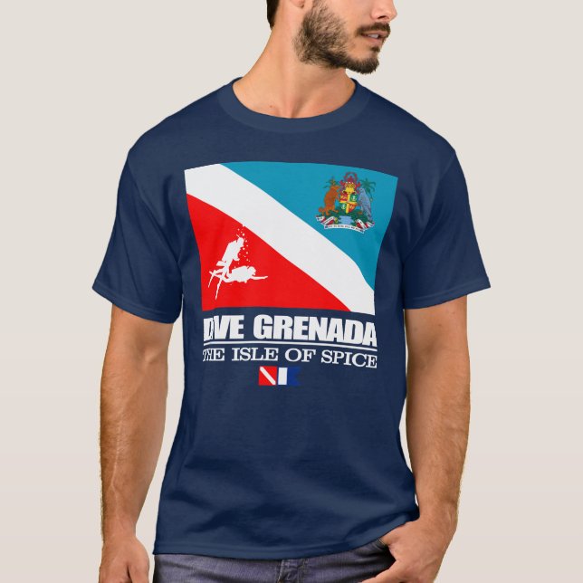 Dive Grenada (sq) T-Shirt (Front)