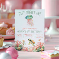 Dive In, Under the Sea, Pastel Birthday