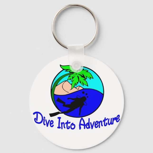 Dive Into Adventure Key Ring (Front)