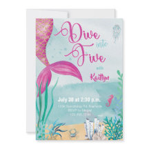Dive into Five Mermaid Under the Sea Birthday