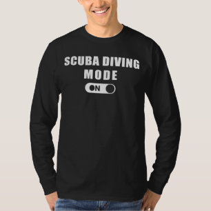 Dive into Humour with Diving Mode: Playful Underwa T-Shirt
