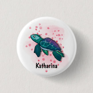 Dive Into Ocean Magic with Turtles! 3 Cm Round Badge