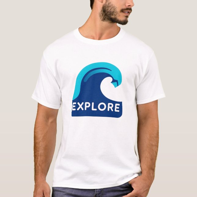 Dive into Serenity Ocean Wave T-Shirt (Front)