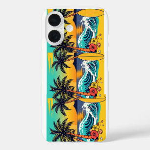 Dive into summer with vibrant beach vibes! iPhone 16 case
