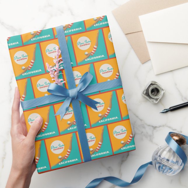 Dive Into Sunshine | California Wrapping Paper (Gifting)
