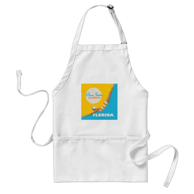 Dive Into Sunshine | Florida Standard Apron (Front)